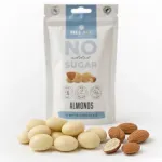 Market - Bacanie - Dulciuri - Ciocolata - Migdale in ciocolata alba BIO Mulate, fara zahar, 90g - Infinity.ro