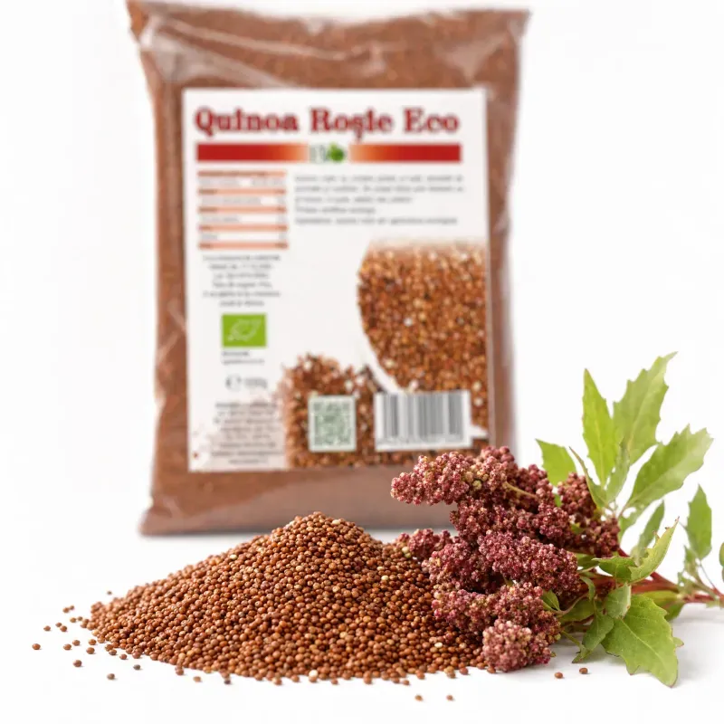 Market - Bacanie - Alimente de baza - Alte alimente si ingrediente - Quinoa rosie BIO, 500g - Infinity.ro
