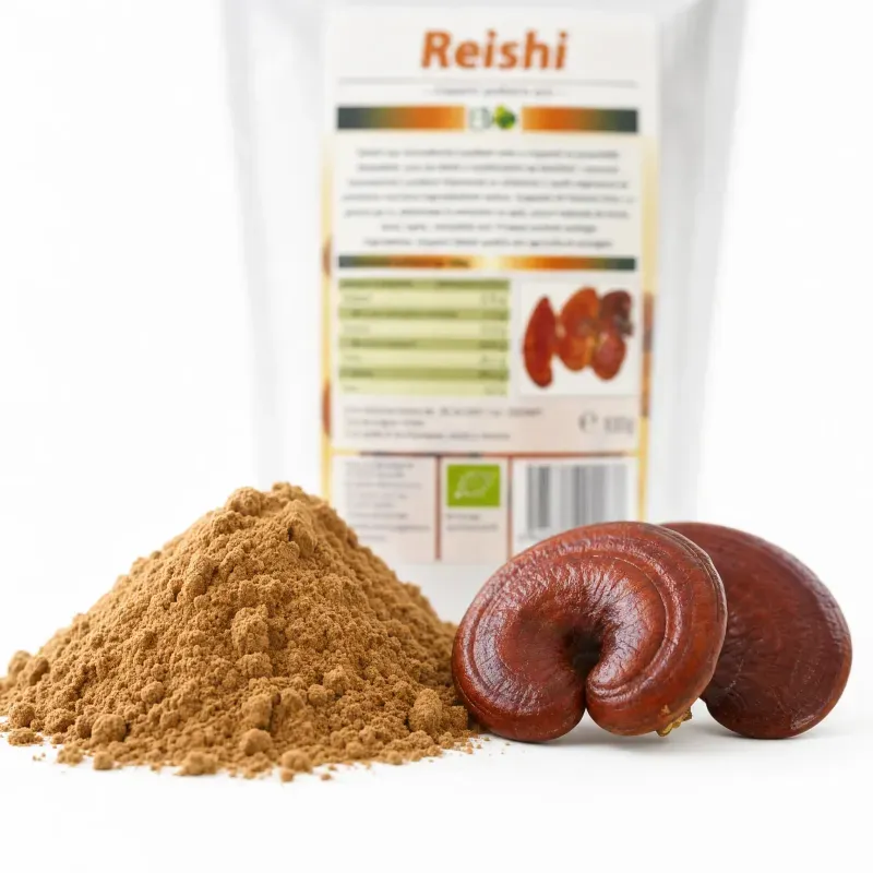 Ingrijire personala si Cosmetice - Sanatate si wellness - Suplimente alimentare - Alte suplimente alimentare - Reishi pudra BIO, Ganoderma lucidum, 100g - Infinity.ro