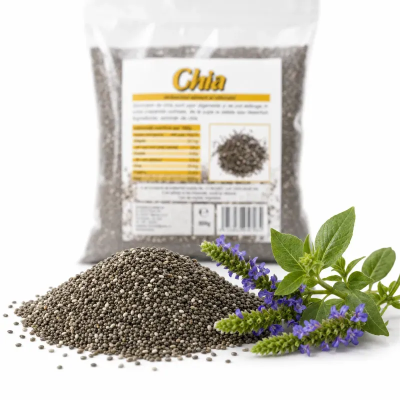 Market - Bacanie - Alimente de baza - Alte alimente si ingrediente - Seminte de chia, RAW 500g - Infinity.ro