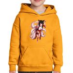 Fashion, accesorii si bijuterii - Copii - Imbracaminte copii - Pulovere si hanorace copii - Hanorac copii League of Legends Ahri Nine Tailed Fox Vulpita, negru, marime L Copii - Infinity.ro