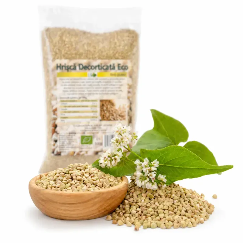 Market - Bacanie - Alimente de baza - Alte alimente si ingrediente - Hrisca decorticata BIO, fara gluten, 500g - Infinity.ro