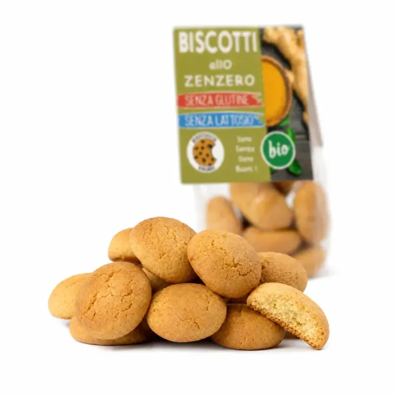 Market - Bacanie - Dulciuri - Biscuiti si napolitane - Biscuiti BIO cu ghimbir, fara gluten, 200g - Infinity.ro