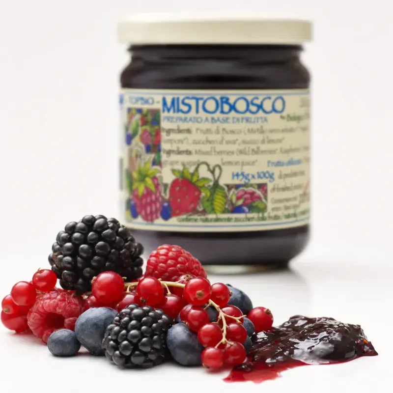 Market - Bacanie - Dulceata, miere si crema tartinabila - Dulceata artizanala din fructe de padure BIO, 210g - Infinity.ro