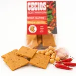 Market - Bacanie - Chipsuri si snacksuri - Saratele si crakers - Crackers BIO de naut cu usturoi si chili, fara gluten - Infinity.ro