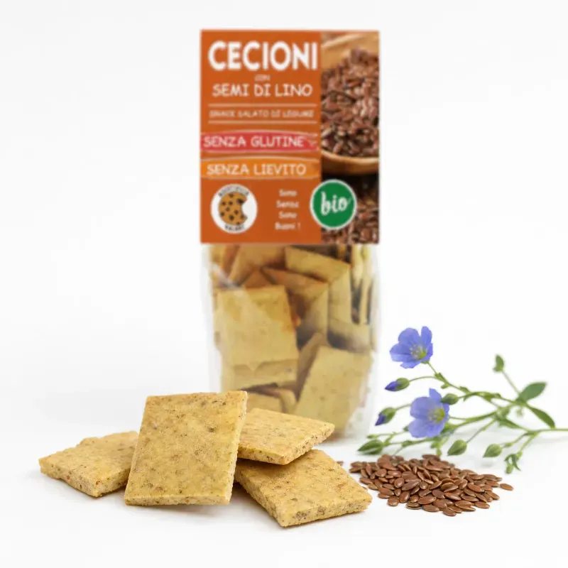 Market - Bacanie - Chipsuri si snacksuri - Saratele si crakers - Crackers BIO din leguminoase cu in, fara gluten - Infinity.ro