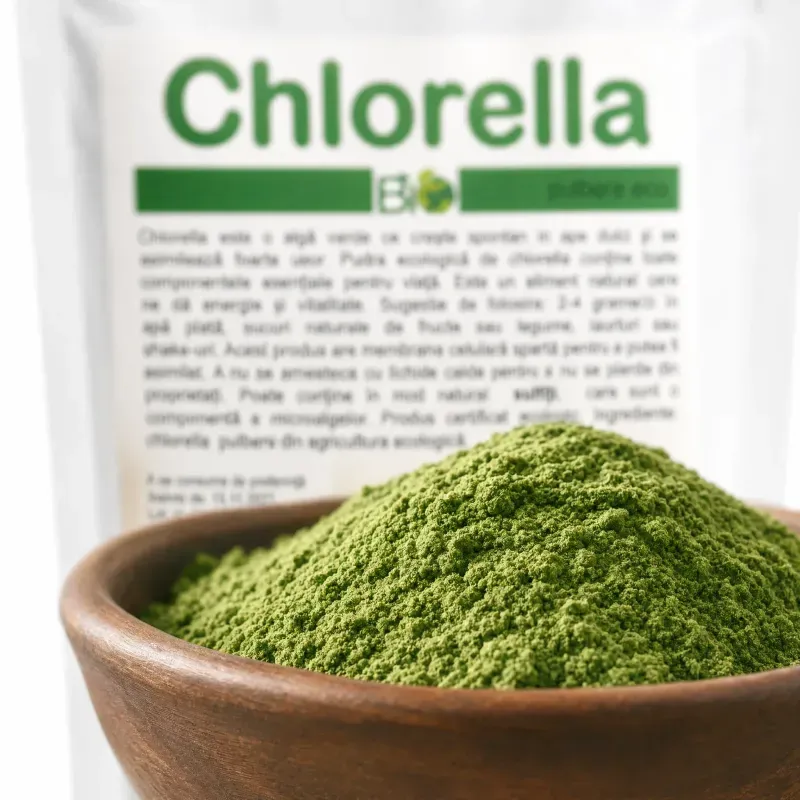 Ingrijire personala si Cosmetice - Sanatate si wellness - Suplimente alimentare - Alte suplimente alimentare - Chlorella pulbere, BIO, 190g - Infinity.ro