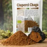 Ingrijire personala si Cosmetice - Sanatate si wellness - Suplimente alimentare - Alte suplimente alimentare - Ciuperci Chaga pulbere, BIO, 125g - Infinity.ro