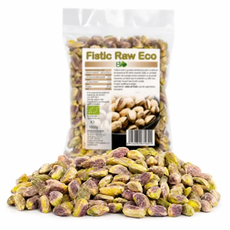 Market - Bacanie - Chipsuri si snacksuri - Alune, fistic si mixuri - Fistic crud RAW BIO, 1kg - Infinity.ro