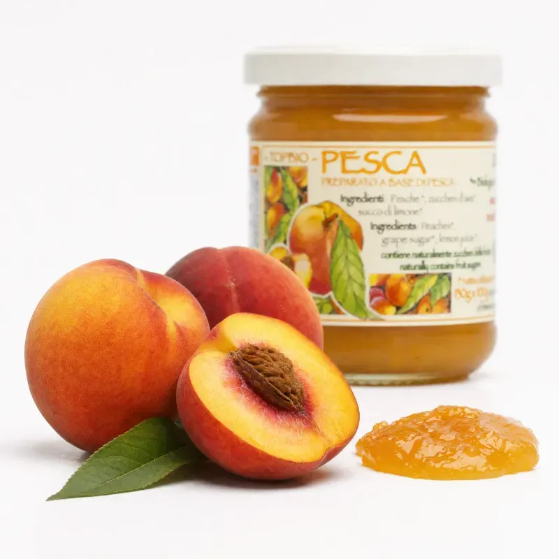 Market - Bacanie - Dulceata, miere si crema tartinabila - Dulceata din piersici BIO, 210g - Infinity.ro