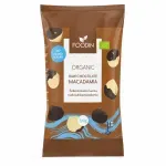 Market - Bacanie - Chipsuri si snacksuri - Alune, fistic si mixuri - Macadamia in ciocolata raw fara zahar BIO, 50g - Infinity.ro