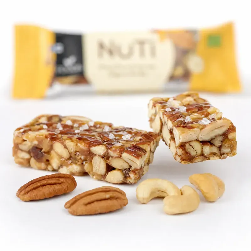 Ingrijire personala si Cosmetice - Sanatate si wellness - Suplimente alimentare - Alte suplimente alimentare - Baton Nuti din caju, pecan, miere si sare de mare BIO, 35g - Infinity.ro