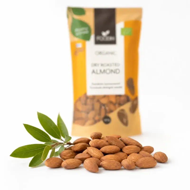 Market - Bacanie - Chipsuri si snacksuri - Alune, fistic si mixuri - Migdale coapte BIO, 140g - Infinity.ro