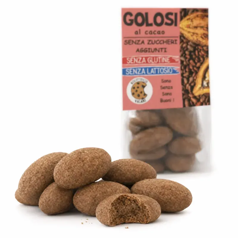 Market - Bacanie - Dulciuri - Biscuiti si napolitane - Biscuiti cu cacao, fara zahar si fara gluten, 180g - Infinity.ro