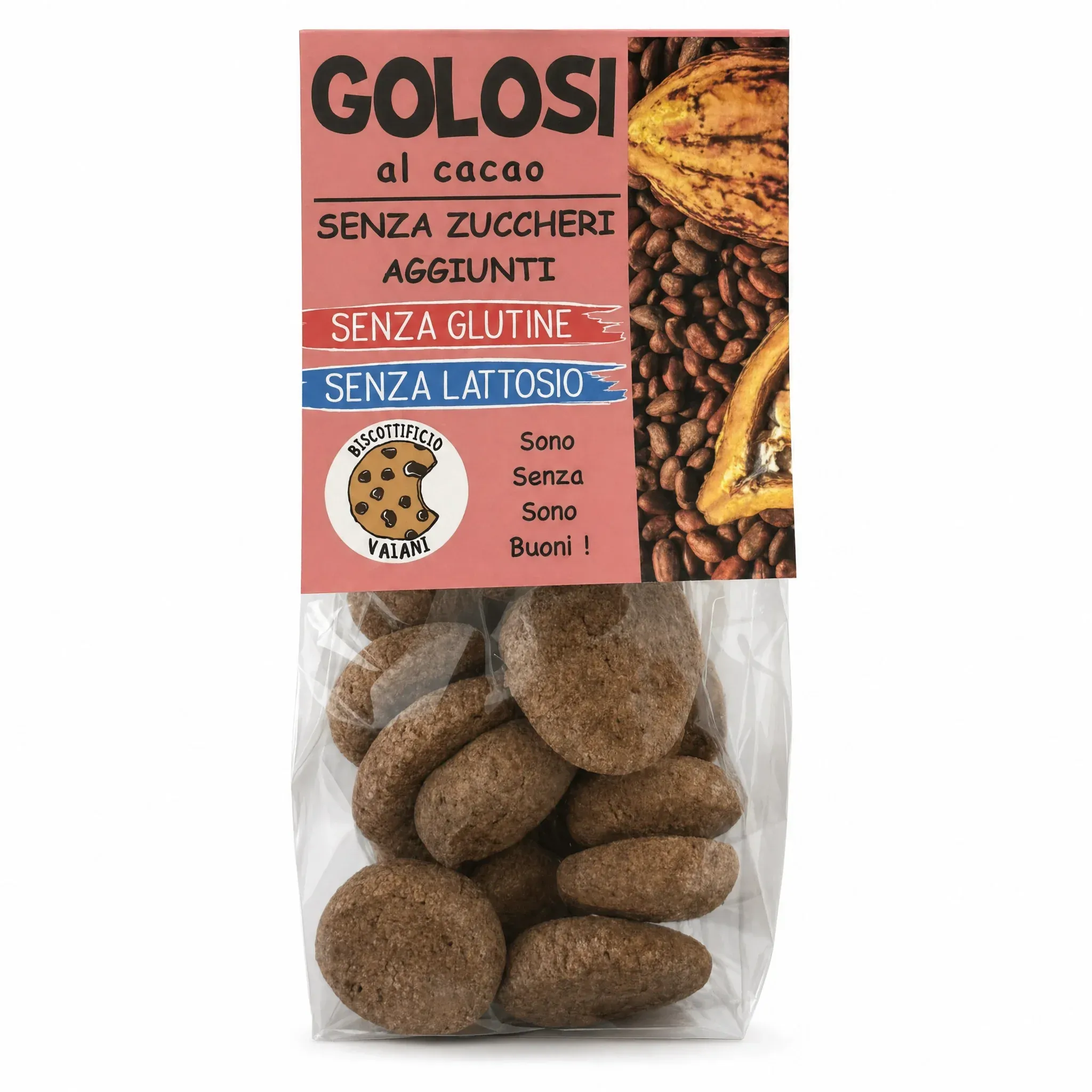 Biscuiti cu cacao, fara zahar si fara gluten, 180g