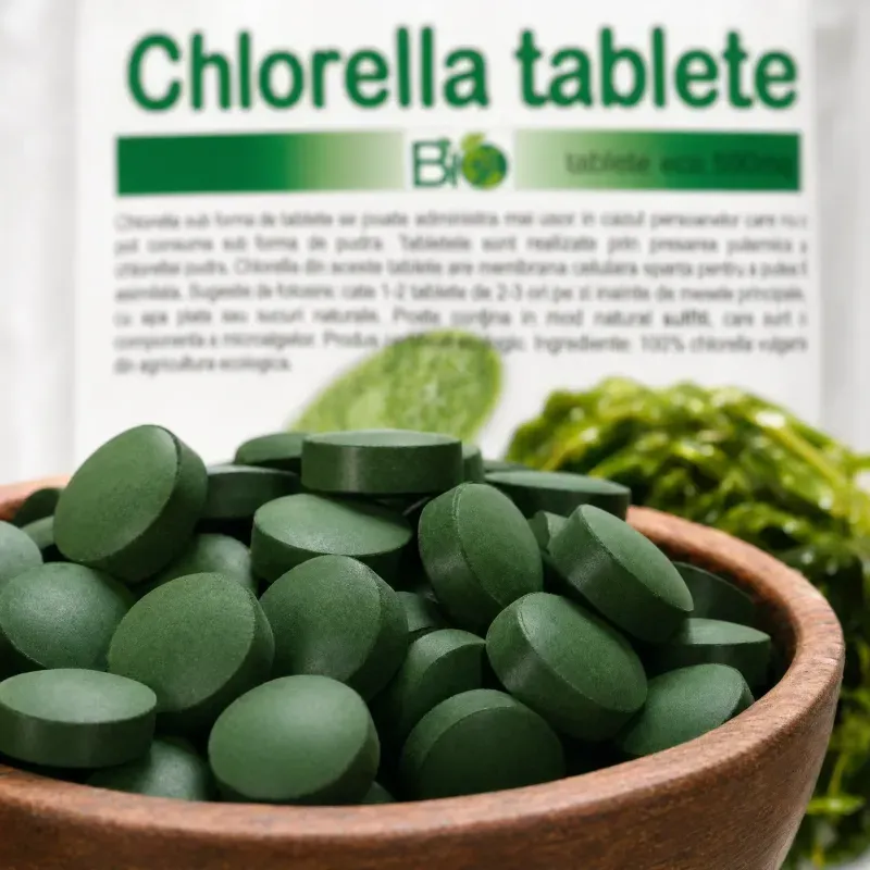 Ingrijire personala si Cosmetice - Sanatate si wellness - Suplimente alimentare - Alte suplimente alimentare - Chlorella tablete, BIO, 300x500mg (150g) - Infinity.ro