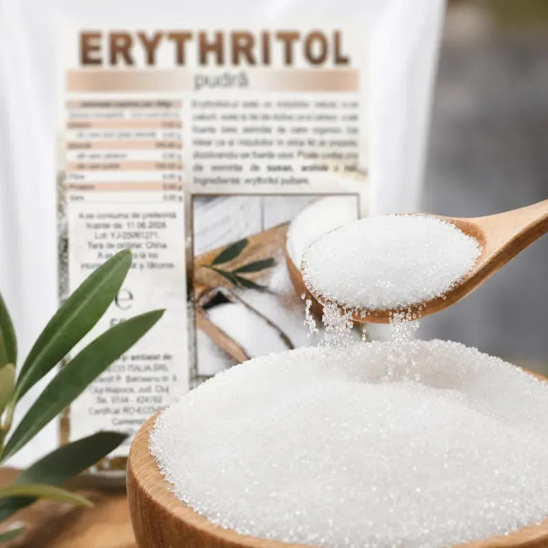 Market - Bacanie - Alimente de baza - Zahar si indulcitori - Erythritol pudra, 500g - Infinity.ro