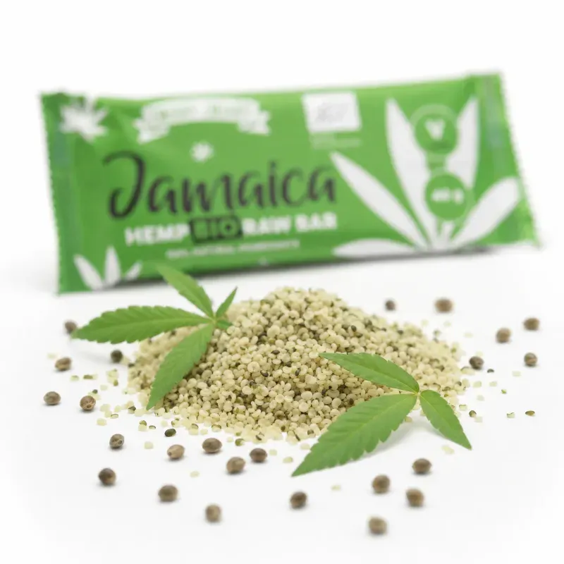 Ingrijire personala si Cosmetice - Sanatate si wellness - Suplimente alimentare - Alte suplimente alimentare - Baton raw BIO cu canepa, Jamaica, 40g - Infinity.ro