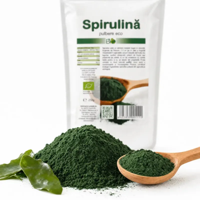 Ingrijire personala si Cosmetice - Sanatate si wellness - Suplimente alimentare - Alte suplimente alimentare - Spirulina pulbere, BIO 250g - Infinity.ro