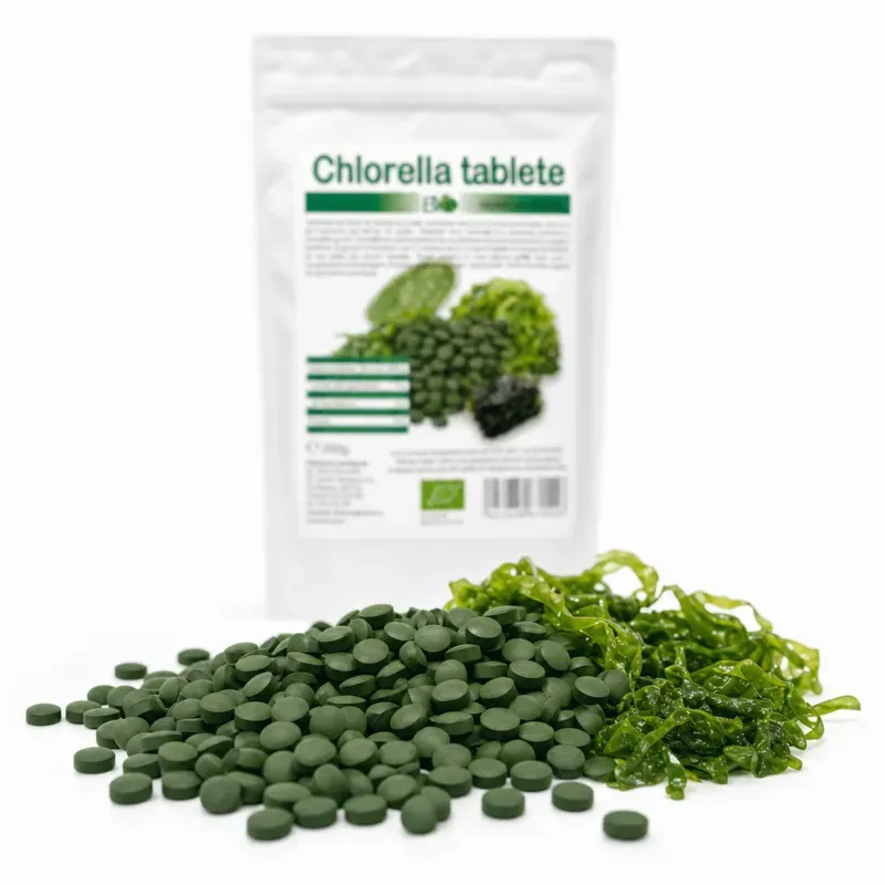 Ingrijire personala si Cosmetice - Sanatate si wellness - Suplimente alimentare - Alte suplimente alimentare - Chlorella tablete, BIO, 500x500mg (250g) - Infinity.ro