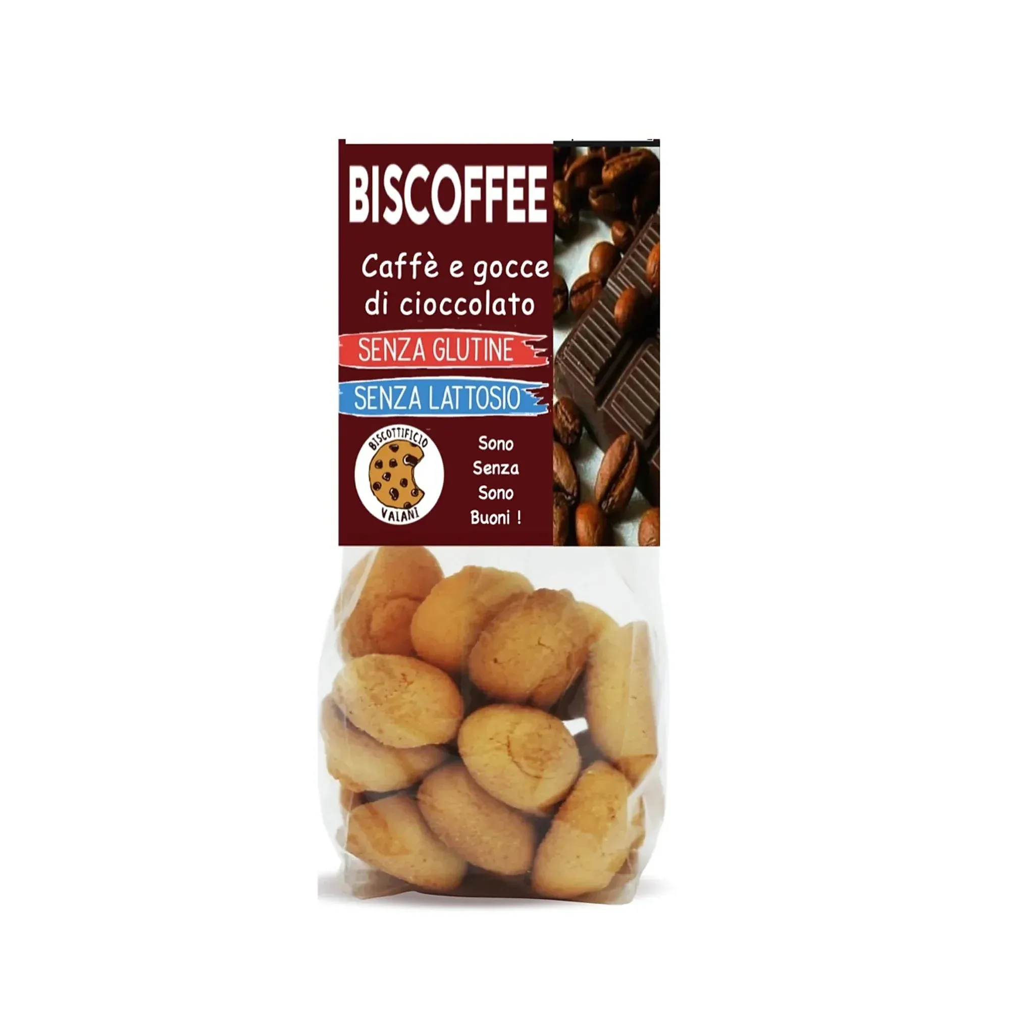 Biscuiti cu cafea si picaturi de ciocolata, fara gluten, 200g