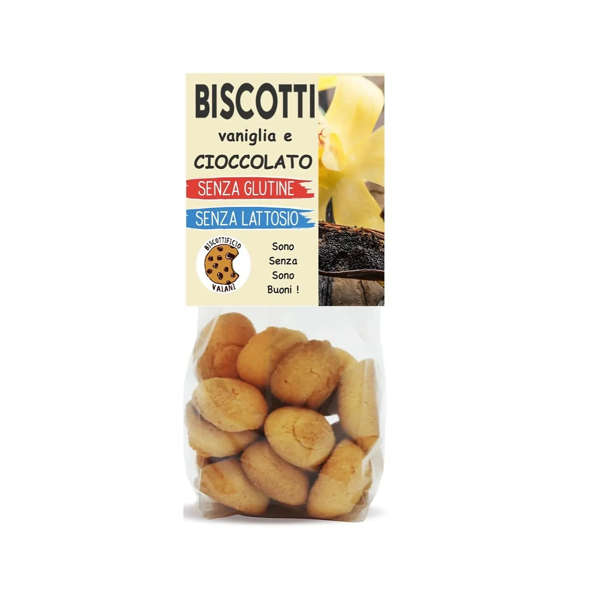 Biscuiti BIO vanilie si ciocolata, fara gluten, 200g