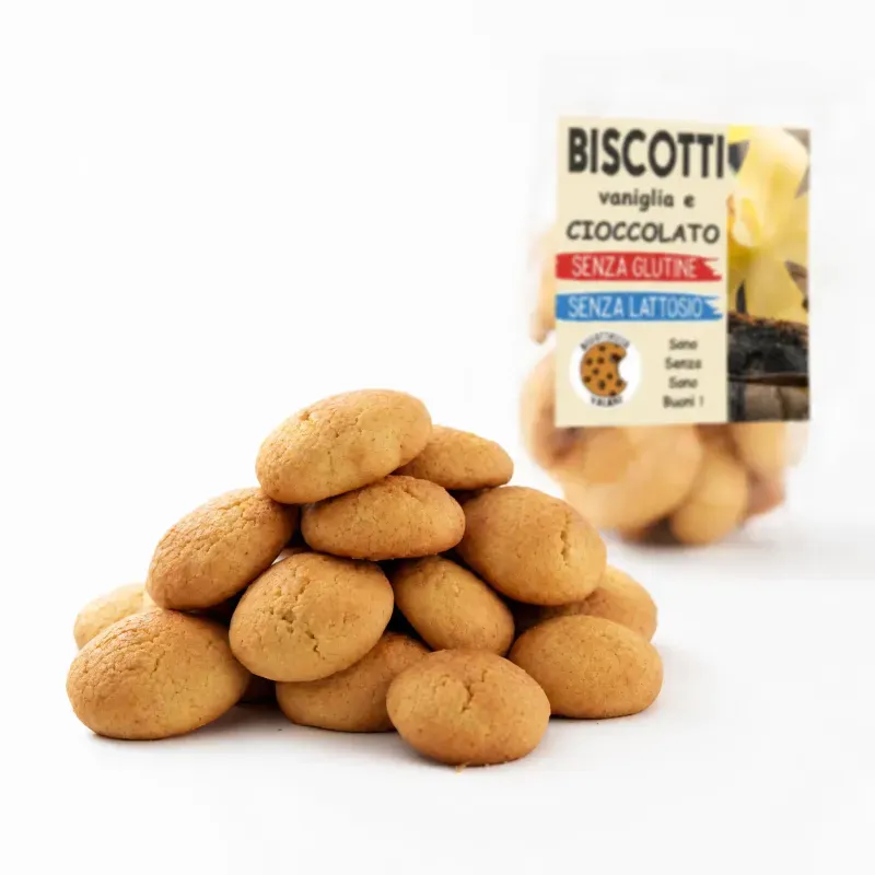 Market - Bacanie - Dulciuri - Biscuiti si napolitane - Biscuiti BIO vanilie si ciocolata, fara gluten, 200g - Infinity.ro