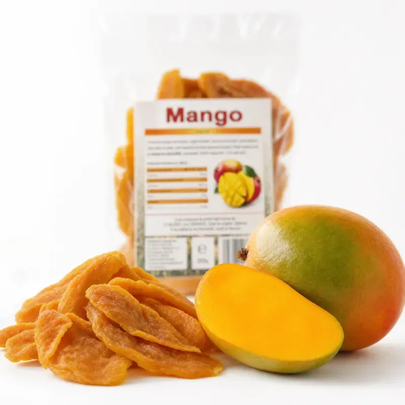 Market - Bacanie - Chipsuri si snacksuri - Fructe uscate - Mango natural, bucati, 200g - Infinity.ro
