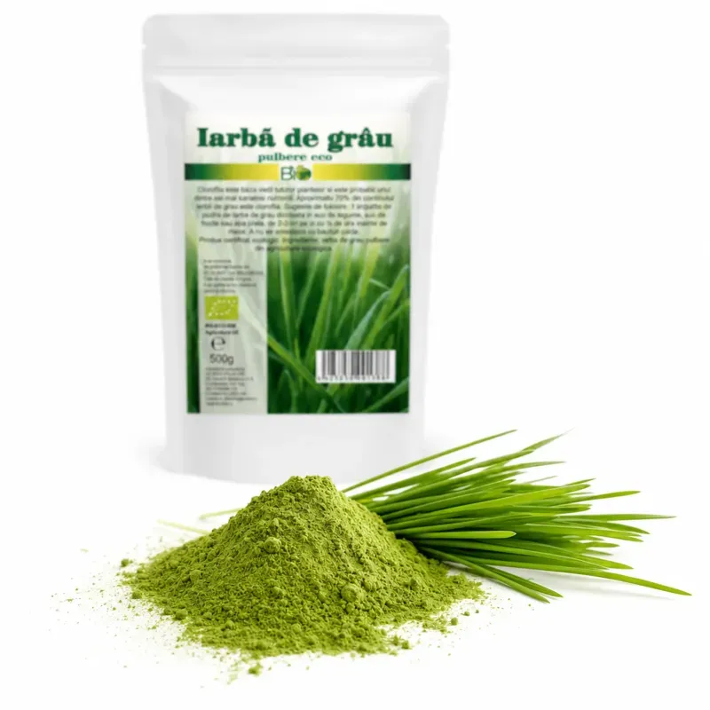 Ingrijire personala si Cosmetice - Sanatate si wellness - Suplimente alimentare - Alte suplimente alimentare - Iarba de grau pulbere BIO, 500g - Infinity.ro