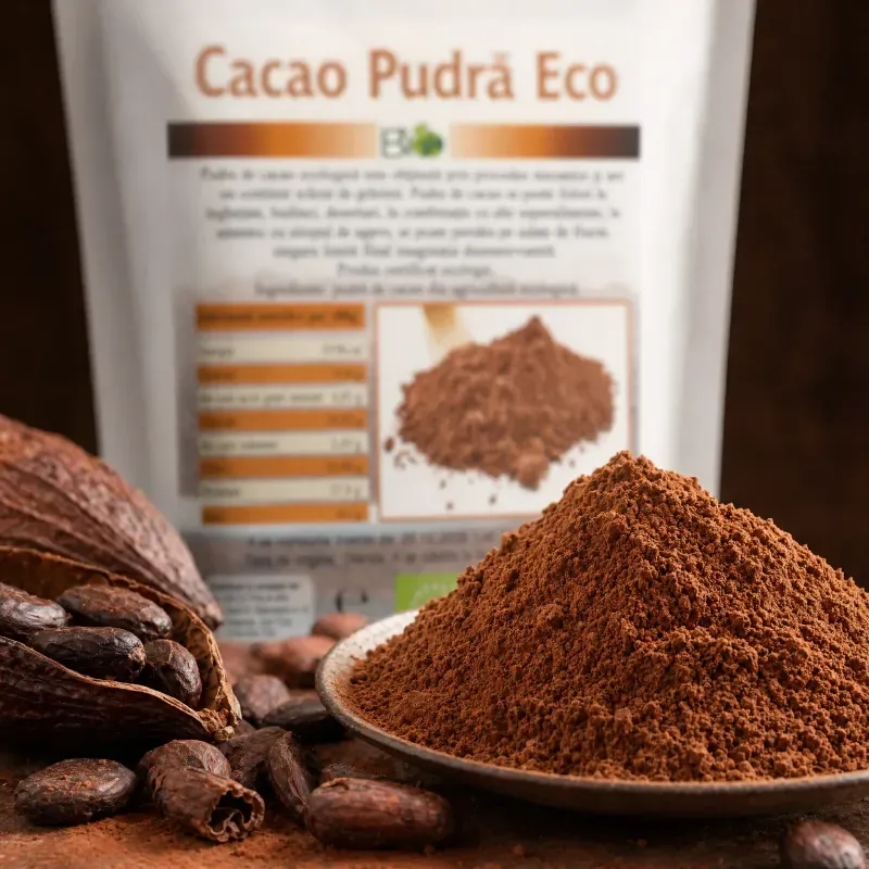 Market - Bacanie - Ingrediente prajituri - Cacao pudra, BIO, 200g - Infinity.ro