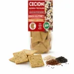 Market - Bacanie - Chipsuri si snacksuri - Saratele si crakers - Crackers BIO din leguminoase cu quinoa tricolora, fara gluten - Infinity.ro