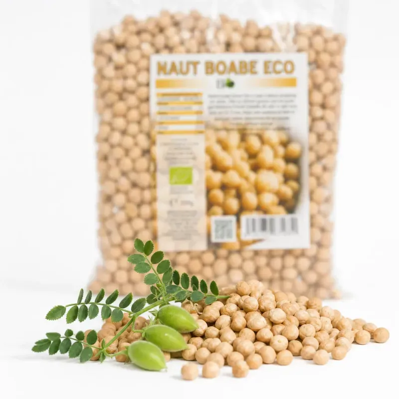 Market - Bacanie - Alimente de baza - Alte alimente si ingrediente - Naut boabe BIO, 500g - Infinity.ro