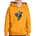 Fashion, accesorii si bijuterii - Copii - Imbracaminte copii - Pulovere si hanorace copii - Hanorac copii Legend of Zelda Breath of the Wild, negru, marime L Copii - Infinity.ro