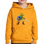 Fashion, accesorii si bijuterii - Copii - Imbracaminte copii - Pulovere si hanorace copii - Hanorac copii Legend of Zelda Link Gamer, negru, marime L Copii - Infinity.ro
