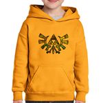 Fashion, accesorii si bijuterii - Copii - Imbracaminte copii - Pulovere si hanorace copii - Hanorac copii Legend of Zelda Logo Mozaic Breath Sky, negru, marime L Copii - Infinity.ro