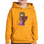 Fashion, accesorii si bijuterii - Copii - Imbracaminte copii - Pulovere si hanorace copii - Hanorac copii Legend of Zelda Princess Queen Regina, negru, marime L Copii - Infinity.ro