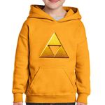 Fashion, accesorii si bijuterii - Copii - Imbracaminte copii - Pulovere si hanorace copii - Hanorac copii Legend of Zelda Triunghiul Auriu Breath, negru, marime L Copii - Infinity.ro