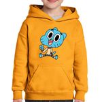 Fashion, accesorii si bijuterii - Copii - Imbracaminte copii - Pulovere si hanorace copii - Hanorac copii Lumea lui Gumball Bebe Vesel Fericit, negru, marime L Copii - Infinity.ro