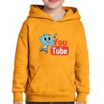 Fashion, accesorii si bijuterii - Copii - Imbracaminte copii - Pulovere si hanorace copii - Hanorac copii Lumea lui Gumball Youtube Creator Video Youtuber, negru, marime L Copii - Infinity.ro