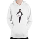 Fashion, accesorii si bijuterii - Copii - Imbracaminte copii - Pulovere si hanorace copii - Hanorac Copii Madoka Magica Akemi Homura Psychological Suspense, alb, marime L Copii - Infinity.ro