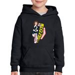 Fashion, accesorii si bijuterii - Copii - Imbracaminte copii - Pulovere si hanorace copii - Hanorac copii Manga Girl Uraraka Combat Hero Academia, negru, marime L Copii - Infinity.ro