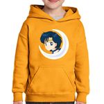 Fashion, accesorii si bijuterii - Copii - Imbracaminte copii - Pulovere si hanorace copii - Hanorac copii Mercur Sailor Moon Anime Manga Love, negru, marime L Copii - Infinity.ro