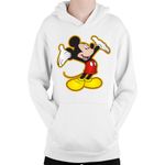 Fashion, accesorii si bijuterii - Copii - Imbracaminte copii - Pulovere si hanorace copii - Hanorac Copii Mickey Mouse Happy Disney Land Animals Goofy, alb, marime L Copii - Infinity.ro