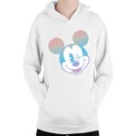 Fashion, accesorii si bijuterii - Copii - Imbracaminte copii - Pulovere si hanorace copii - Hanorac Copii Mickey Mouse Pastels Colors Smooth Cartoon Animation, alb, marime L Copii - Infinity.ro