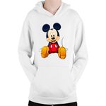Fashion, accesorii si bijuterii - Copii - Imbracaminte copii - Pulovere si hanorace copii - Hanorac Copii Mickey Mouse Toy Shoes Animation Love Willie, alb, marime L Copii - Infinity.ro