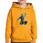 Fashion, accesorii si bijuterii - Copii - Imbracaminte copii - Pulovere si hanorace copii - Hanorac copii Mortal Kombat Blue Sword Boy Master Fight, negru, marime L Copii - Infinity.ro