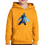 Fashion, accesorii si bijuterii - Copii - Imbracaminte copii - Pulovere si hanorace copii - Hanorac copii Mortal Kombat Magic Blue Armageddon Joc Echipă, negru, marime L Copii - Infinity.ro
