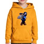 Fashion, accesorii si bijuterii - Copii - Imbracaminte copii - Pulovere si hanorace copii - Hanorac copii Mortal Kombat Mileena Hand Blue Evantai Magic, negru, marime L Copii - Infinity.ro