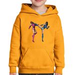 Fashion, accesorii si bijuterii - Copii - Imbracaminte copii - Pulovere si hanorace copii - Hanorac copii Mortal Kombat Mileena VS Kitana, negru, marime L Copii - Infinity.ro