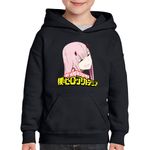 Fashion, accesorii si bijuterii - Copii - Imbracaminte copii - Pulovere si hanorace copii - Hanorac copii My Hero Academia Anime Girl Manga, negru, marime L Copii - Infinity.ro